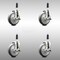 Service Caster 5 Inch 316SS Thermoplastic Rubber Swivel 7/8 Inch Stem Caster Set Brake SCC SCC-SS316EX20S514-TPRB-TLB-78-4 - alternate 1